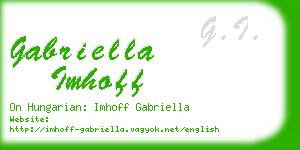 gabriella imhoff business card